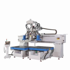 三轴加工中心 MU3016-2AD/ Three axis Machining Center/ Máy phay và khoan gỗ 3 trục(2 bàn)